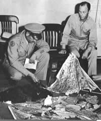 roswell ufo incedent debris