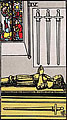 Image of the Rider Waite Four of Swords Tarot Card